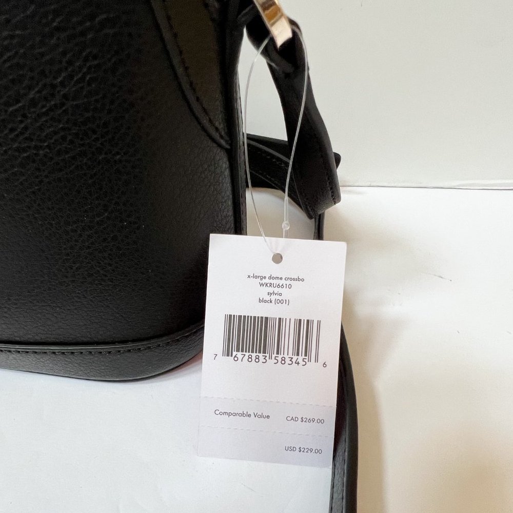 Kate Spade Sylvia Dome Shoulder Crossbody Bag Black - Picture 9 of 10